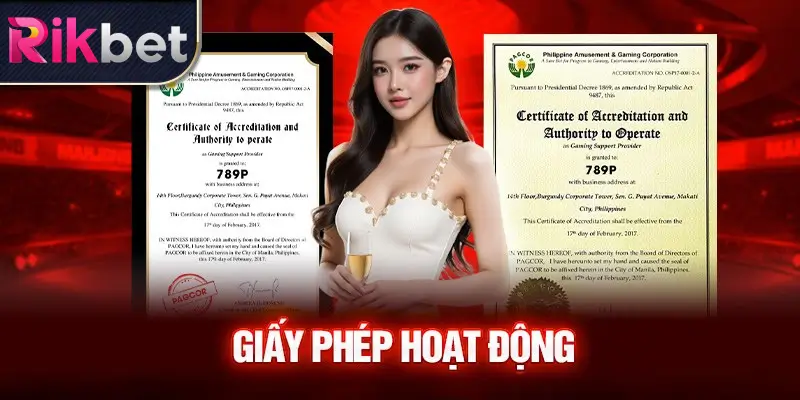 Giấy phép hoạt động hợp pháp